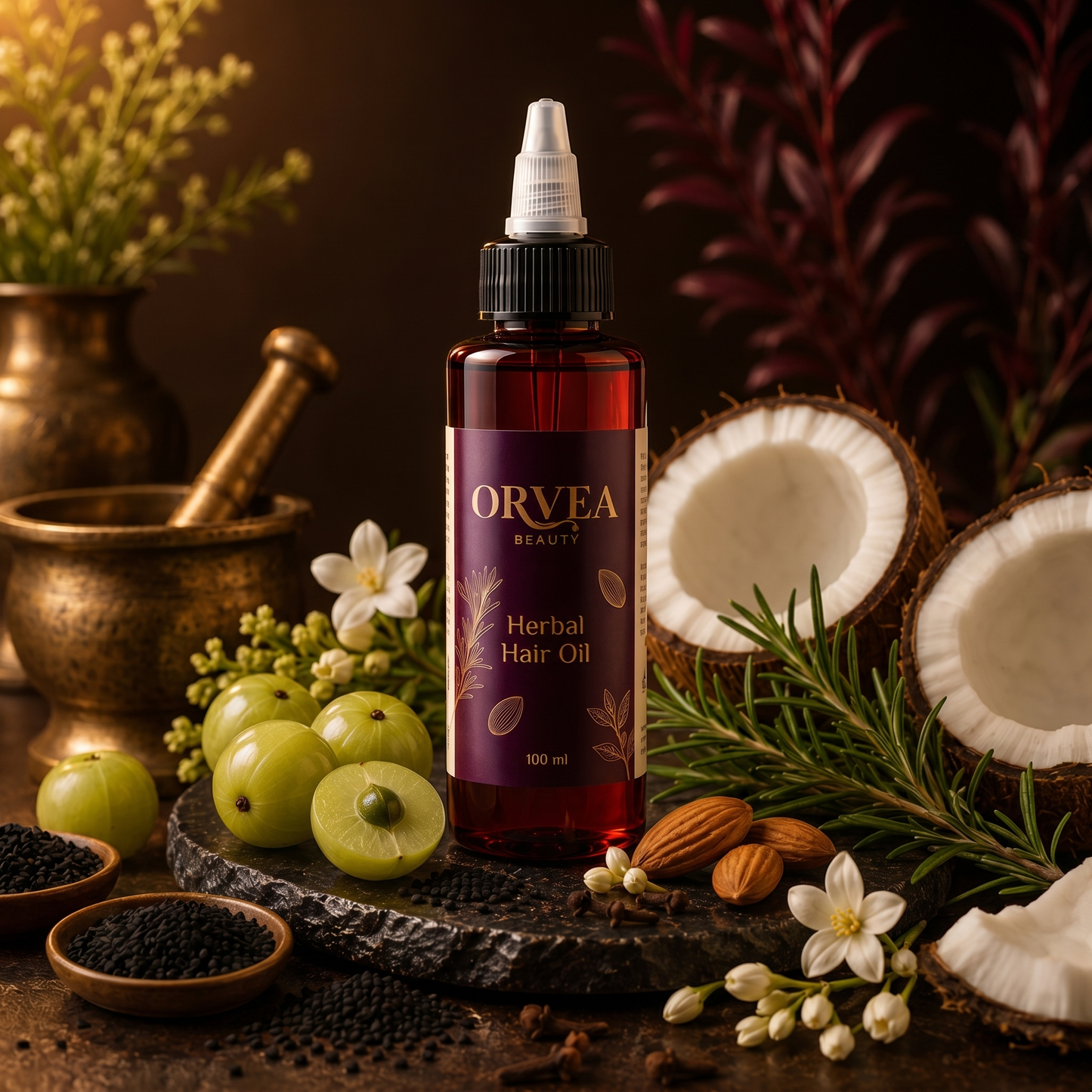 Natural Hair Oil By orvea Beauty
