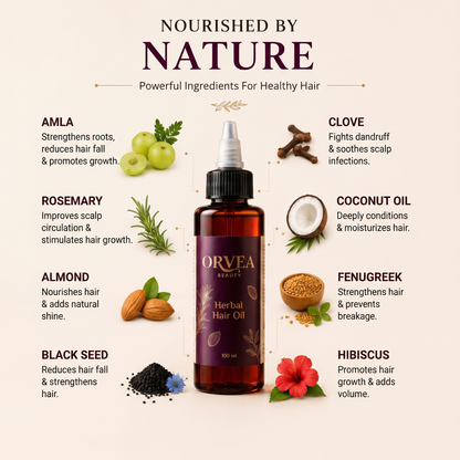 Natural Hair Oil By orvea Beauty