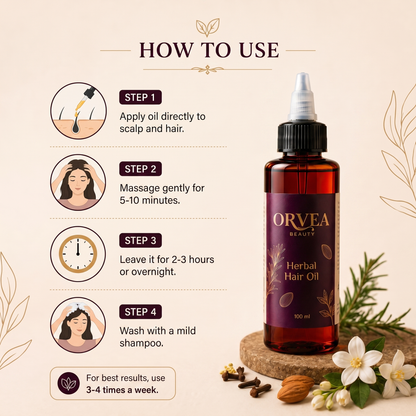 Natural Hair Oil By orvea Beauty