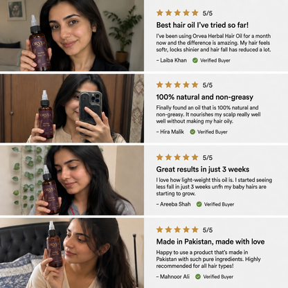 Natural Hair Oil By orvea Beauty